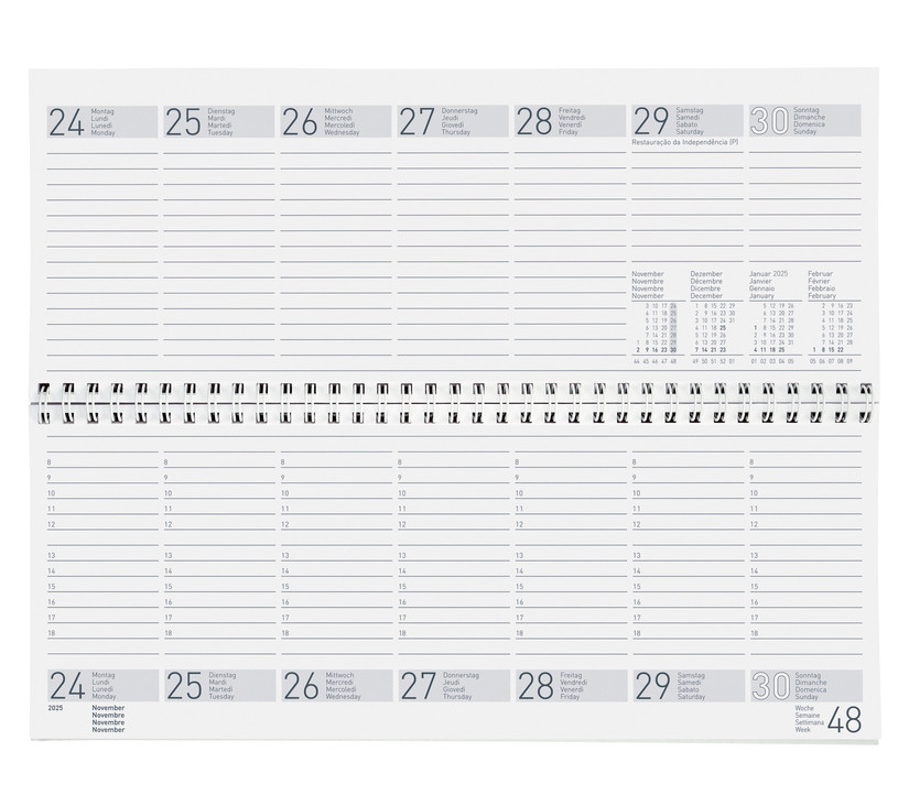 Calendrier de table Seplana 2025 carton