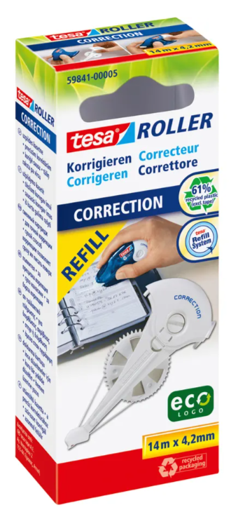 Refill-Kassette für Korrekturroller tesa® 14m