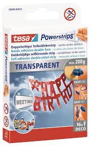 Powerstrips® tesa Deco transparent 16 pièces étiquettes