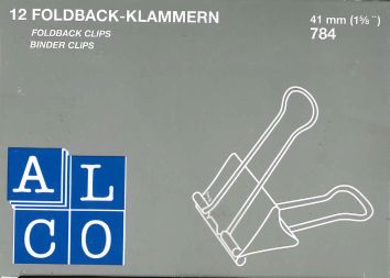 Foldback-Klammern 41 mm (12 Stück)