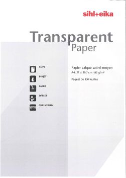 Papier calque A4, 82 g/m2, satiné moyen (100 fles) (CATARO 021512)