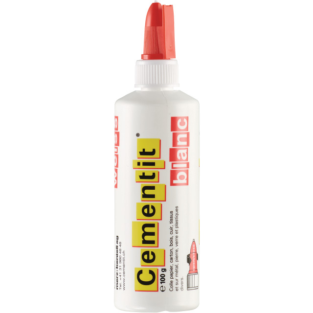 Colle blanche Cementit avec bouchon vis 100 g