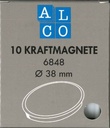 Kraftmagnete Ø 38 mm rot  (10 Stück)