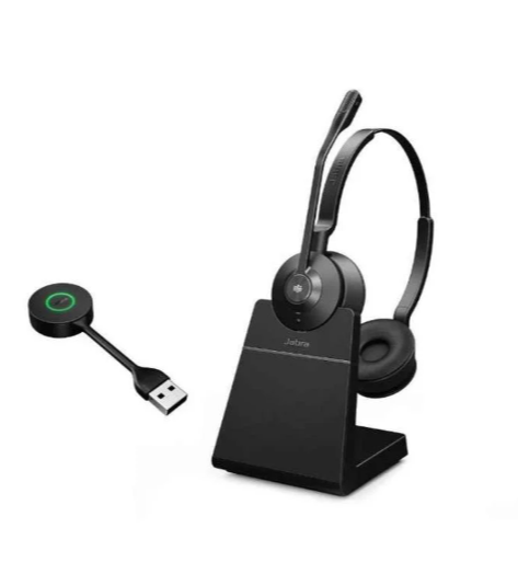 ​​Casque Jabra Engage 55 MS Duo USB-A, station de chargement incluse