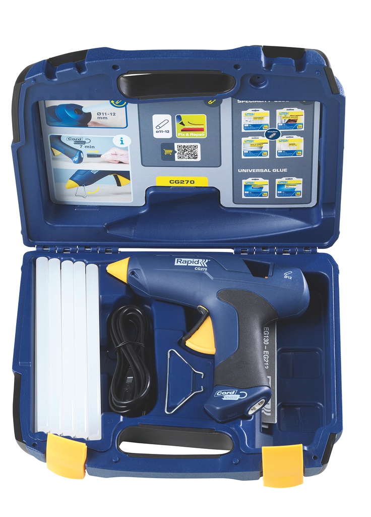 Klebepistole Rapid CG270 Set im Koffer