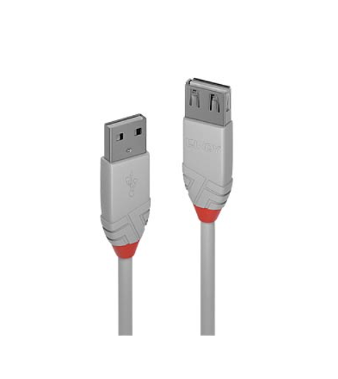 USB 2.0 Kabel, A Stecker auf A Buchse, 2,0 m