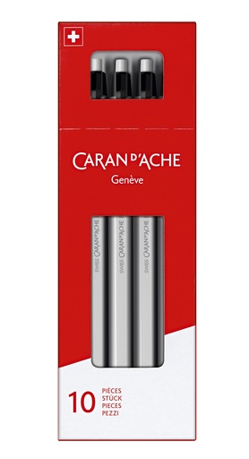 Stylo à bille avec clip Caran d'Ache No 825 , emballage 10 pièces