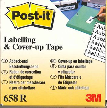 Korrektur- und Beschriftungsband Post-it 658 25.4 mm x 17.7 m