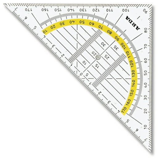 [67.131] Equerre géométrique 16 cm