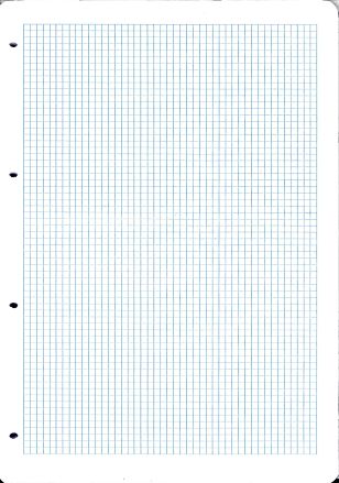 [66.107] Feuilles de classeur A4 quadrillé 4 mm (100 fles)