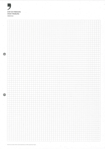 [65.516] Bloc A4 quadrillé Etat de Fribourg