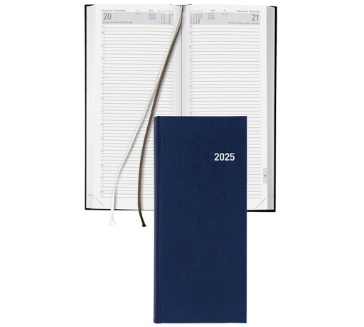 [AG479957] ​Agenda long Le Jour 2025 bleu foncé