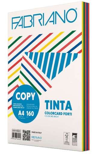 [62.401] Papier photocopies A4 160 gm2, 5 couleurs intenses (100 feuilles)